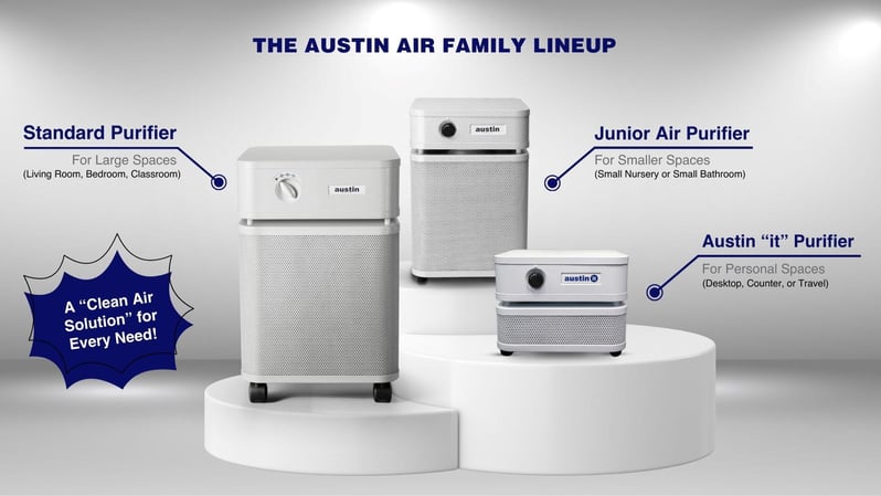 The Austin Air Family Lineup - Standard Junior and it Air Purifiers